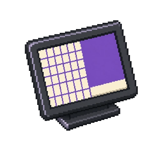 Prototype icon turning from a wireframe into a solid screen